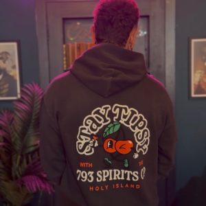 STAY TIPSY Washed Black Hoodie